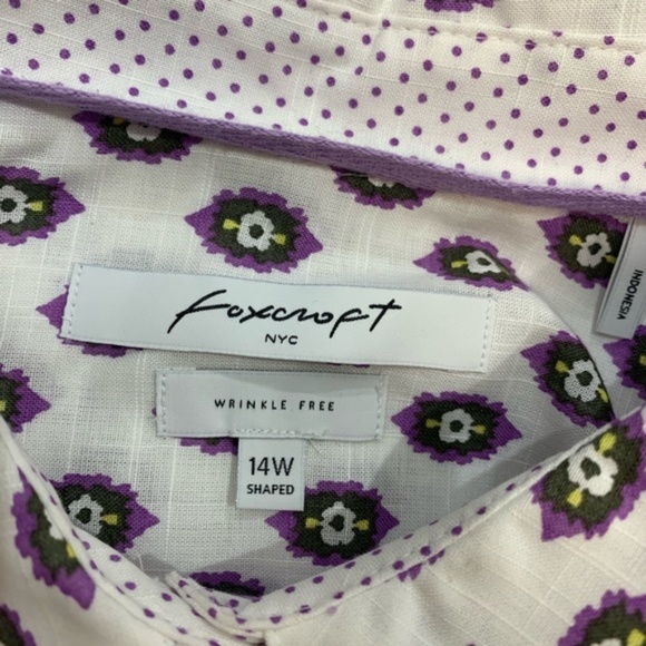 FOXCROFT Ava Ikat Print Shirt In Multi - Picture 6 of 7